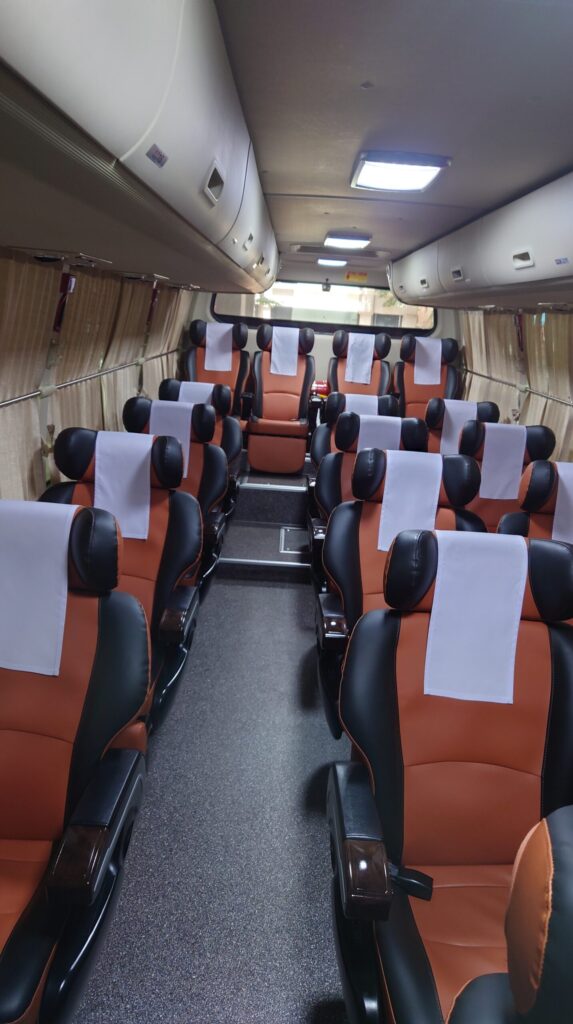 韓国の高速バス車内